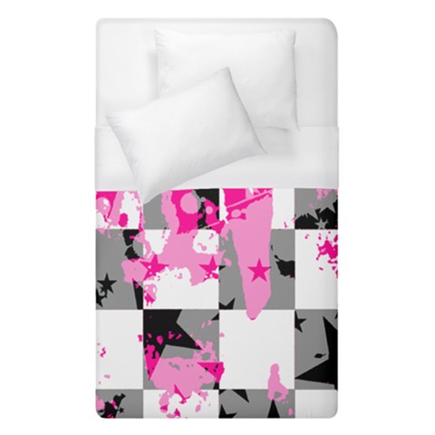Pink Star Splatter Duvet Cover (Single Size) from ArtsNow.com