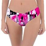 Pink Star Splatter Reversible Classic Bikini Bottoms