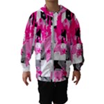 Pink Star Splatter Kids  Hooded Windbreaker