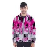 Pink Star Splatter Men s Windbreaker