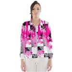 Pink Star Splatter Women s Windbreaker