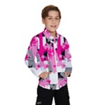 Pink Star Splatter Kids  Windbreaker