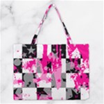 Pink Star Splatter Medium Tote Bag