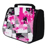 Pink Star Splatter Full Print Travel Pouch (Small)