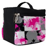 Pink Star Splatter Make Up Travel Bag (Small)