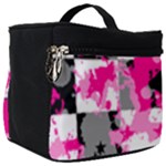 Pink Star Splatter Make Up Travel Bag (Big)