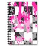 Pink Star Splatter 5.5  x 8.5  Notebook