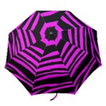 Pink Zebra Folding Umbrella