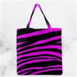 Pink Zebra Grocery Tote Bag