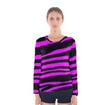 Pink Zebra Women s Long Sleeve Tee