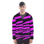 Pink Zebra Men s Hooded Windbreaker