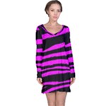 Pink Zebra Long Sleeve Nightdress