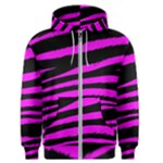 Pink Zebra Men s Zipper Hoodie