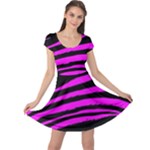Pink Zebra Cap Sleeve Dress