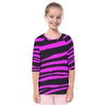 Pink Zebra Kids  Quarter Sleeve Raglan Tee