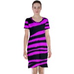 Pink Zebra Short Sleeve Nightdress