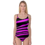 Pink Zebra Camisole Leotard 