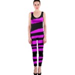 Pink Zebra One Piece Catsuit