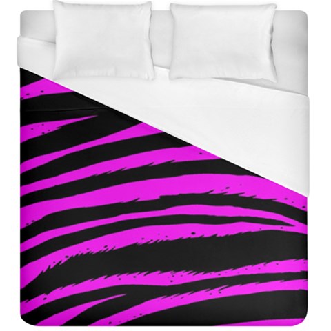 Pink Zebra Duvet Cover (King Size) from ArtsNow.com