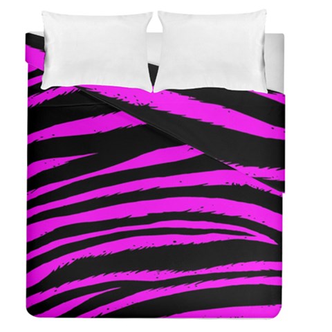 Pink Zebra Duvet Cover Double Side (Queen Size) from ArtsNow.com