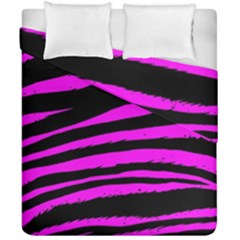 Pink Zebra Duvet Cover Double Side (California King Size) from ArtsNow.com