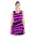 Pink Zebra Scoop Neck Skater Dress