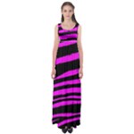 Pink Zebra Empire Waist Maxi Dress