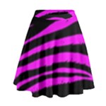 Pink Zebra High Waist Skirt