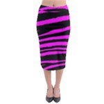 Pink Zebra Midi Pencil Skirt