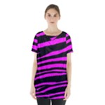 Pink Zebra Skirt Hem Sports Top