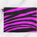 Pink Zebra Canvas Cosmetic Bag (XXXL)