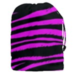 Pink Zebra Drawstring Pouch (XXXL)