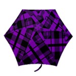 Purple Plaid Mini Folding Umbrella