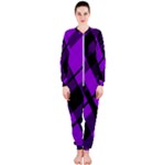 Purple Plaid OnePiece Jumpsuit (Ladies)