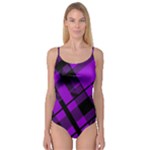 Purple Plaid Camisole Leotard 
