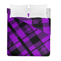 Purple Plaid Duvet Cover Double Side (Full/ Double Size) from ArtsNow.com