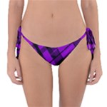 Purple Plaid Reversible Bikini Bottom