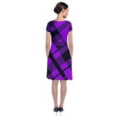 Short Sleeve Front Wrap Dress 