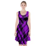 Purple Plaid Racerback Midi Dress