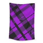 Purple Plaid Small Tapestry