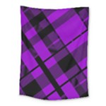 Purple Plaid Medium Tapestry