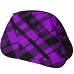 Purple Plaid Full Print Accessory Pouch (Big)