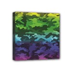 Rainbow Camouflage Mini Canvas 4  x 4  (Stretched)