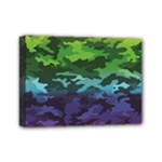 Rainbow Camouflage Mini Canvas 7  x 5  (Stretched)