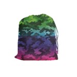 Rainbow Camouflage Drawstring Pouch (Large)
