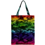 Rainbow Camouflage Zipper Classic Tote Bag