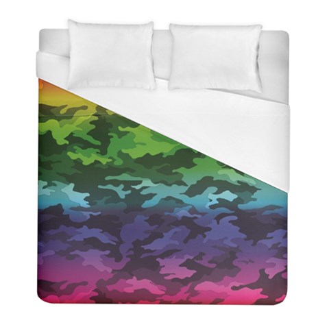 Rainbow Camouflage Duvet Cover (Full/ Double Size) from ArtsNow.com