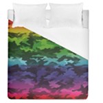 Rainbow Camouflage Duvet Cover (Queen Size)
