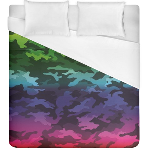 Rainbow Camouflage Duvet Cover (King Size) from ArtsNow.com