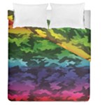 Rainbow Camouflage Duvet Cover Double Side (Queen Size)